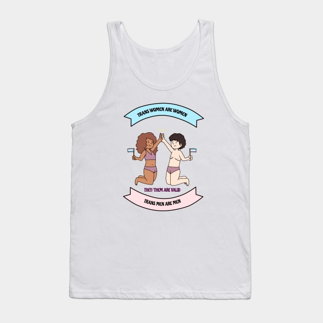 Trans Pride Tank Top by lanaflowerz